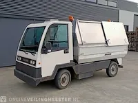 Electro voertuig spykstaal, kipper veegvuilopbouw, bouwjaar 2010