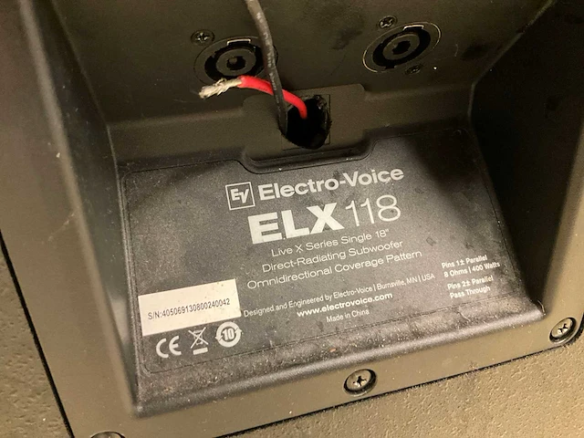 Electro-voice elx118 subwoofer - afbeelding 6 van  6