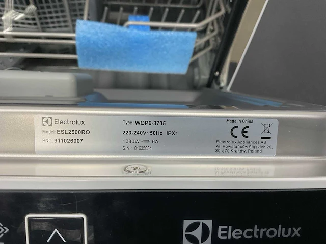 Electrolux esl2500ro semi ingebouwd vaatwasser - afbeelding 5 van  5
