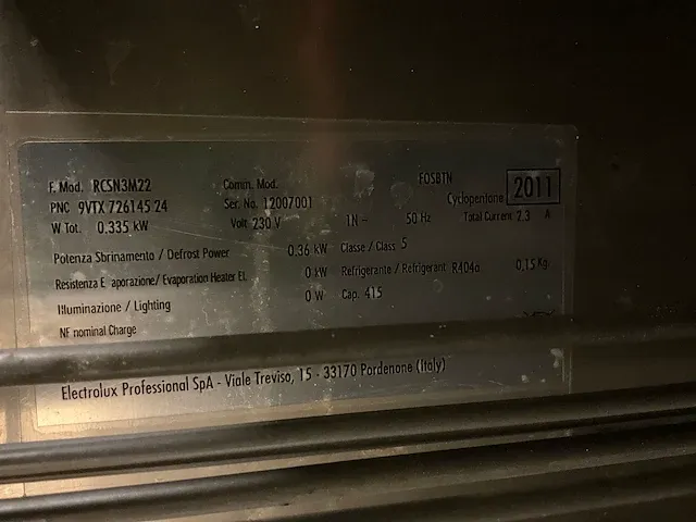 Electrolux koelwerkbank - afbeelding 11 van  11