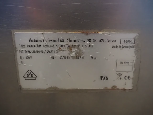 Electrolux professional ag - afbeelding 2 van  10