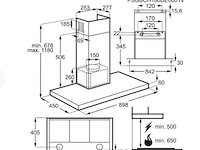Electrolux/aeg lft419k afzuigkap - afbeelding 2 van  2