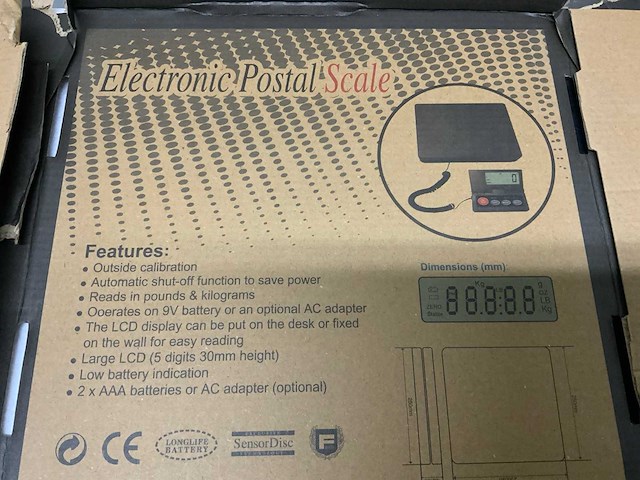 Electronic postal sf-890 - 50 kg digitale weegschaal - ongebruikt - afbeelding 5 van  5