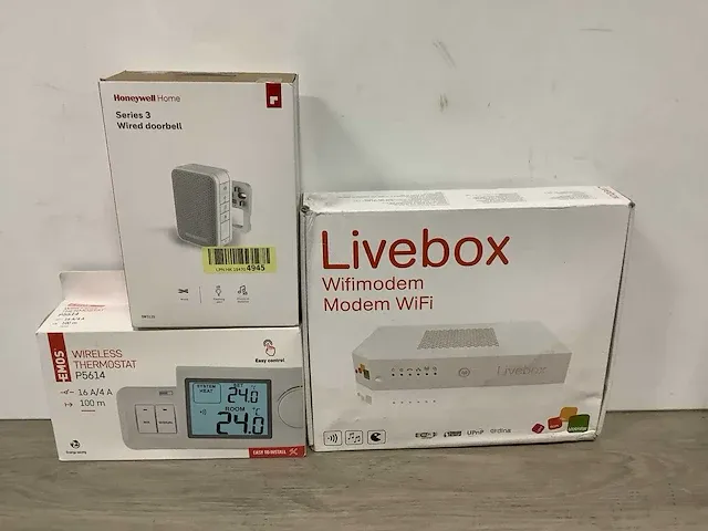 Electronische retourgoederen o.a. honeywell, livebox en emos (3x) - afbeelding 1 van  10