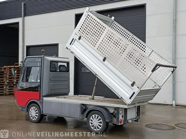 Electrovoertuig spijkstaal, 1000 lwb 225 ah pakket, kipper gaasrekken, bouwjaar 2021 - afbeelding 1 van  36