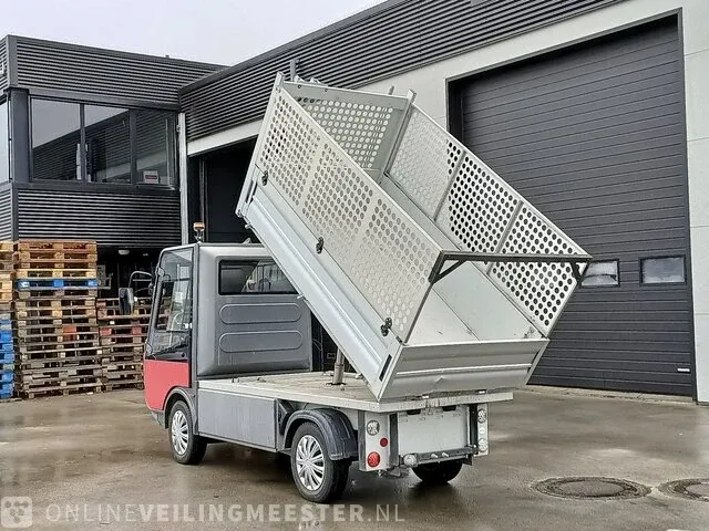 Electrovoertuig spijkstaal, 1000 lwb 225 ah pakket, kipper gaasrekken, bouwjaar 2021 - afbeelding 22 van  36
