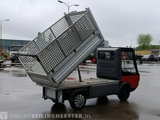 Electrovoertuig spijkstaal, 1000 lwb 225 ah pakket, kipper gaasrekken, bouwjaar 2021 - afbeelding 24 van  36