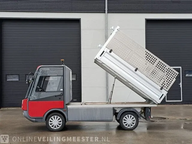 Electrovoertuig spijkstaal, 1000 lwb 225 ah pakket, kipper gaasrekken, bouwjaar 2021 - afbeelding 25 van  36