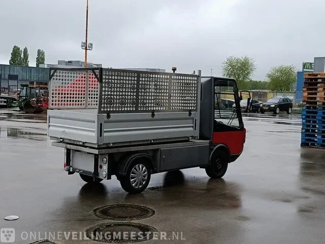 Electrovoertuig spijkstaal, 1000 lwb 225 ah pakket, kipper gaasrekken, bouwjaar 2021 - afbeelding 9 van  36