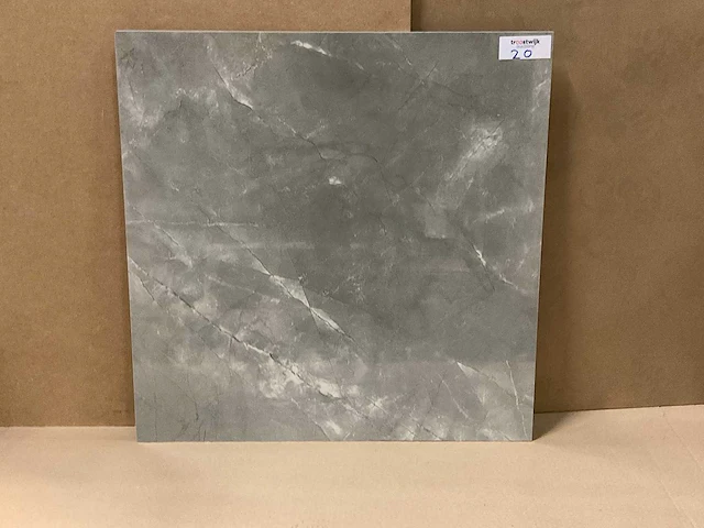 Elegant grijs gepolijst 60x60 cm tegel 54 m² - afbeelding 3 van  3