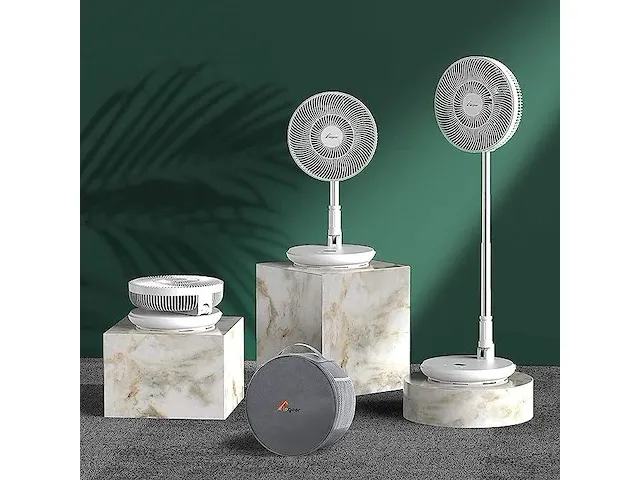 Elegear qz-011 accu staande opvouwbare ventilator - afbeelding 1 van  6