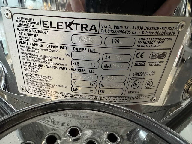 Elektra - p1 belle epoque - espresso apparaat - afbeelding 3 van  13