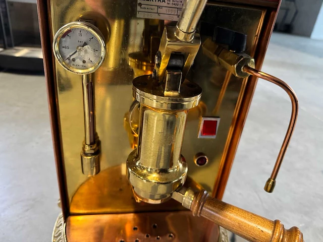 Elektra - super casa a leva - vintage espressomachine - afbeelding 5 van  6