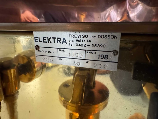 Elektra - super casa a leva - vintage espressomachine - afbeelding 6 van  6