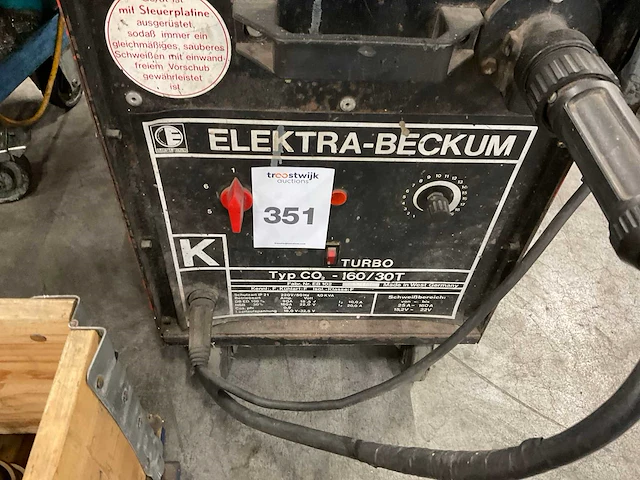 Elektra -beckum co 2 -160 / 30 t mig lasapparaat - afbeelding 4 van  6