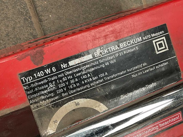 Elektra beckum 140w6 lasmachine - afbeelding 5 van  5