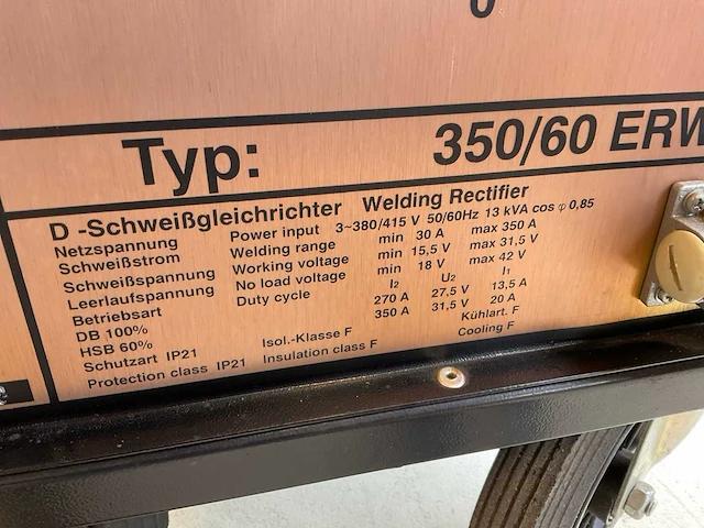 Elektra beckum 350/60 erw turbo mig lasapparaat - afbeelding 9 van  9