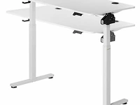 Elektrisch verstelbaar bureau / sta zit bureau - 120 x 60 cm - wit - afbeelding 15 van  15