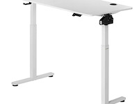 Elektrisch verstelbaar bureau / sta zit bureau - 120 x 60 cm - wit - afbeelding 14 van  15