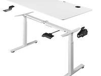 Elektrisch verstelbaar bureau / sta zit bureau - 120 x 60 cm - wit - afbeelding 4 van  15