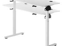 Elektrisch verstelbaar bureau / sta zit bureau - 120 x 60 cm - wit - afbeelding 15 van  15