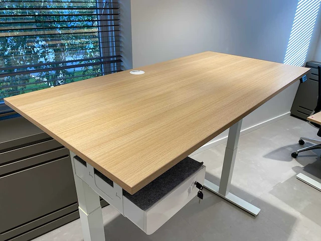 Elektrisch zit-sta bureau 160x80 met lade - afbeelding 19 van  26