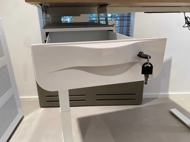 Elektrisch zit-sta bureau 160x80 met lade - afbeelding 15 van  26
