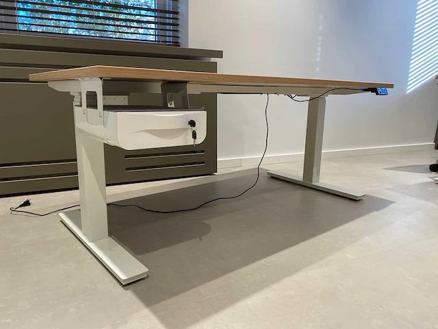 Elektrisch zit-sta bureau 160x80 met lade - afbeelding 26 van  26