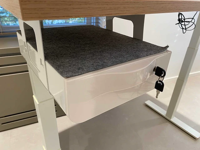 Elektrisch zit-sta bureau 160x80 met lade - afbeelding 12 van  26