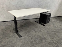 Elektrisch zit-sta bureau 160x80 met ladeblok - afbeelding 6 van  18