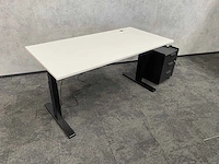Elektrisch zit-sta bureau 160x80 met ladeblok - afbeelding 7 van  18