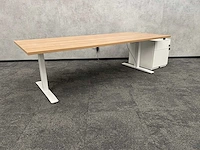 Elektrisch zit-sta bureau 200x90 met ladeblok - afbeelding 4 van  15