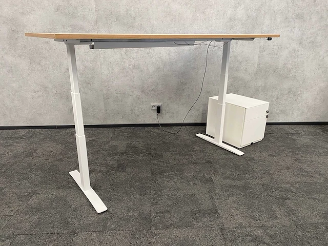 Elektrisch zit-sta bureau 200x90 met ladeblok - afbeelding 9 van  15
