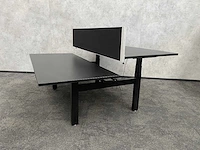Elektrisch zit-sta duo bureau 180x80 zwart - afbeelding 1 van  7