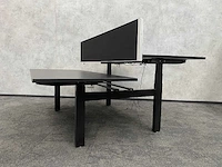 Elektrisch zit-sta duo bureau 180x80 zwart - afbeelding 6 van  7