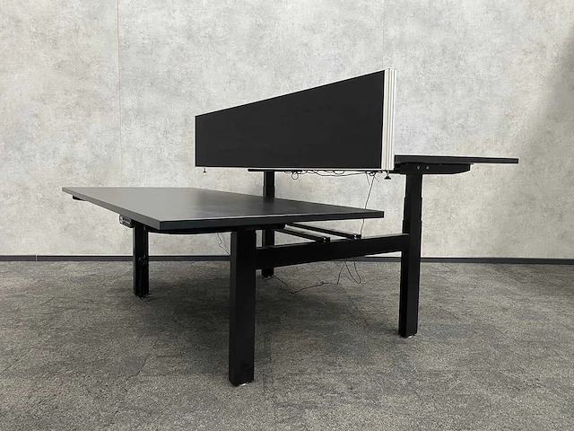 Elektrisch zit-sta duo bureau 180x80 zwart - afbeelding 7 van  7