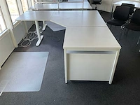 Elektrisch zit-sta hoekbureau - afbeelding 1 van  5