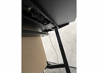 Elektrisch zit/sta duo werkplek 160x80 - zwart/beige - afbeelding 2 van  19