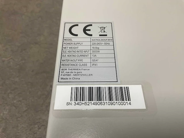 Elektrische backup 3,0 kw - afbeelding 5 van  9