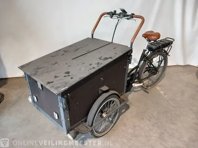 Elektrische bakfiets troy, velora city, zwart - afbeelding 1 van  15