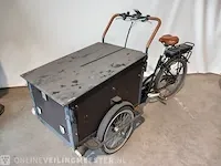 Elektrische bakfiets troy, velora city, zwart