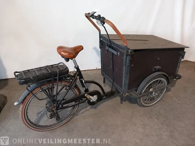 Elektrische bakfiets troy, velora city, zwart - afbeelding 8 van  15