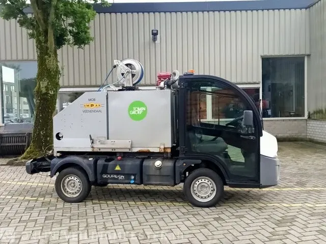 Elektrische bedrijfswagen goupil, g4 lithium met onkruidkoken opbouw mcn empas, bouwjaar 2017 - afbeelding 2 van  24