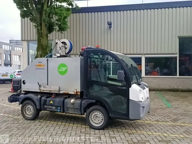 Elektrische bedrijfswagen goupil, g4 lithium met onkruidkoken opbouw mcn empas, bouwjaar 2017 - afbeelding 3 van  24
