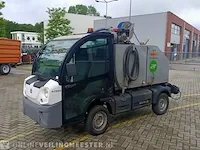 Elektrische bedrijfswagen goupil, g4 lithium met onkruidkoken opbouw mcn empas, bouwjaar 2017