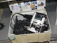 Elektrische bovenfrees festo type of 900 e in kunststoffen stapelbare koffer. - afbeelding 1 van  2