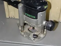 Elektrische bovenfrees festo type of 900 e in kunststoffen stapelbare koffer. - afbeelding 2 van  2