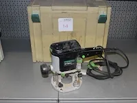 Elektrische bovenfrees festo type of 900 e in kunststoffen stapelbare koffer. - afbeelding 1 van  3