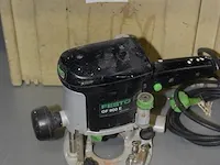 Elektrische bovenfrees festo type of 900 e in kunststoffen stapelbare koffer. - afbeelding 2 van  3
