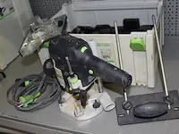 Elektrische bovenfrees festool type of 1010 ebq-plus in kunststoffen stapelbare koffer. - afbeelding 2 van  3